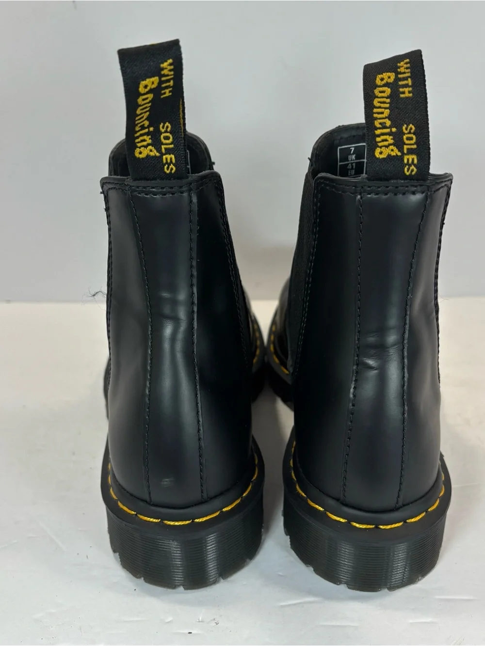 Dr Martens 2976 BEX Sz 8 Men's Leather Smooth Chelsea Boots In Black - Excellent